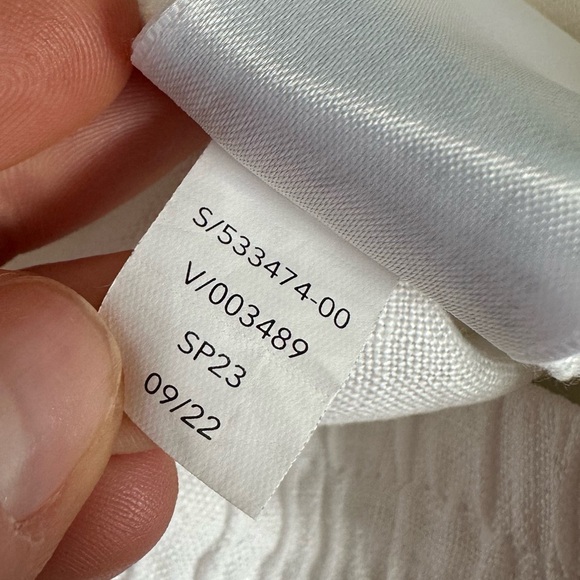 Athleta Women’s Retreat Linen High Rise Wide Leg Pant Calla Lily White Size 10 - Picture 10 of 13